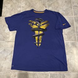 Nike Kobe Bryant DRI FIT Shirt Purple Mamba Sheath Men's X-Large Lakers
