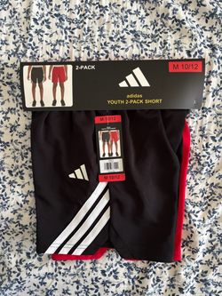 Adidas youth active shorts 2 pack