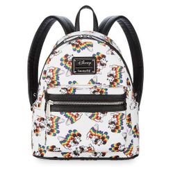 Loungefly Disney Mickey Mouse Rainbow Mini Backpack & Matching Wallet