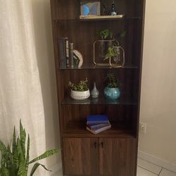 Shelving Cabinet With Side Table