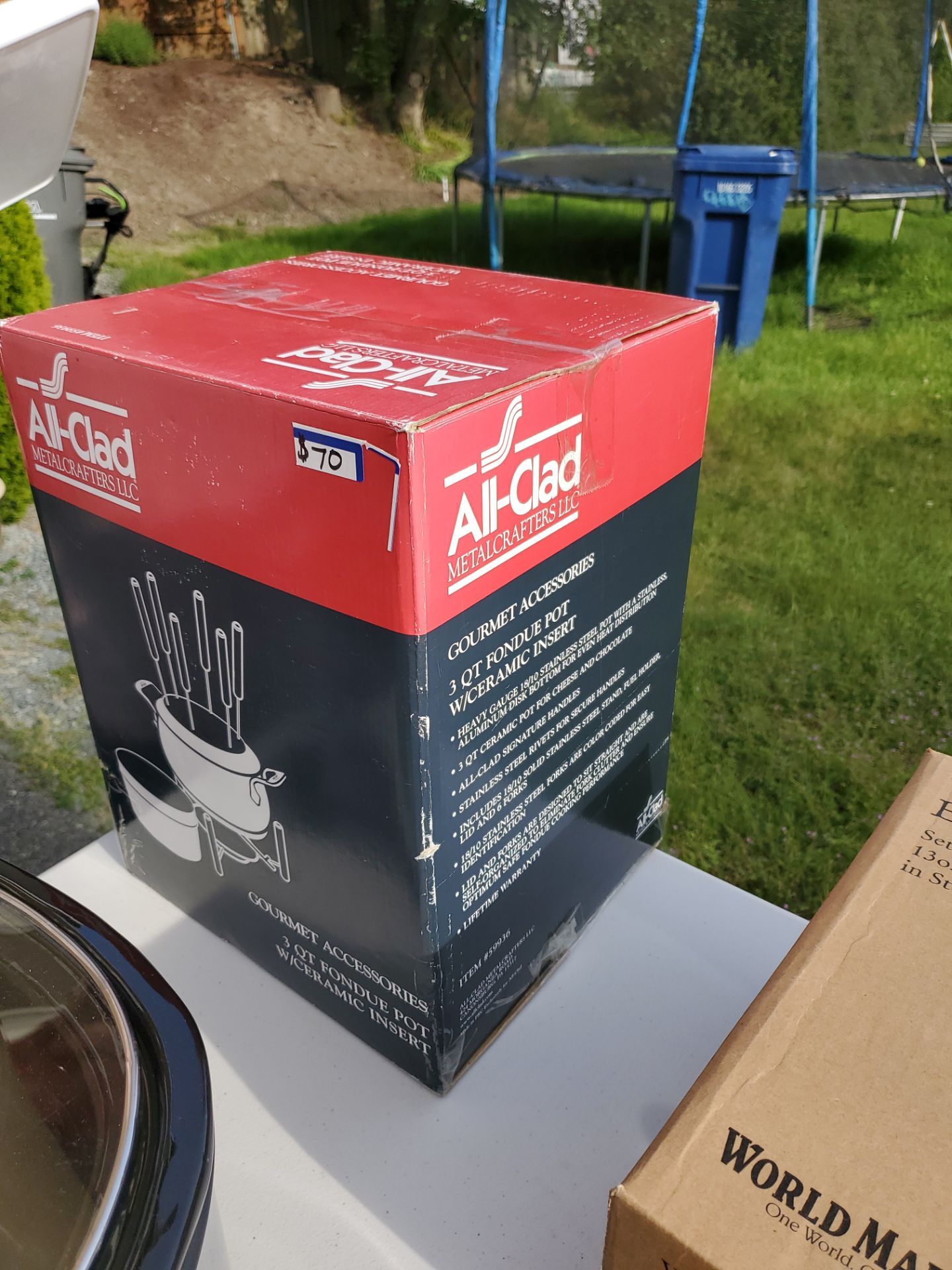 All clad fondue pot