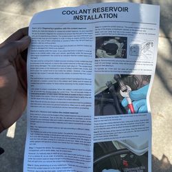 2001 -2004 bmw 330i coolant reservoir