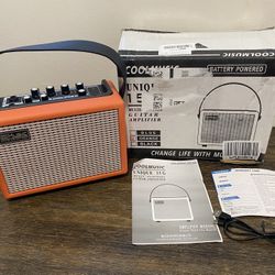 Coolmusic Acoustic Electric Guitar Amplifier 15 Watt Portable Bluetooth Amp New