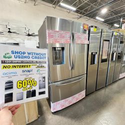 Samsung French Door Refrigerator Water & Ice - Warranty- Refrigerador