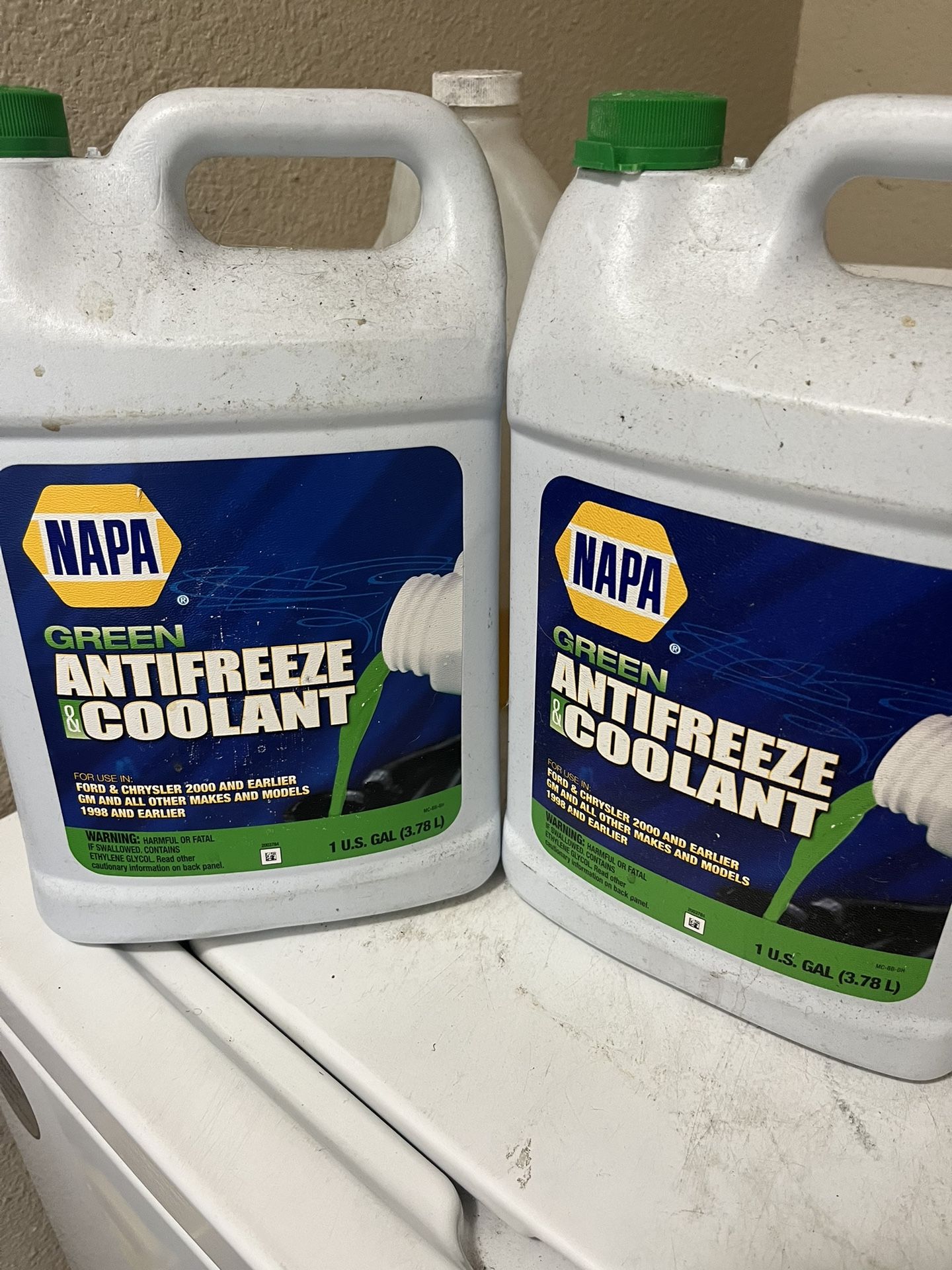 Two Brand New Napa Green Antifreeze