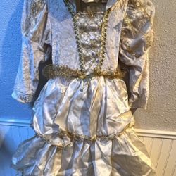 Halloween Costume Snow Princess Dress 