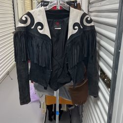 Womens Vintage 80s Leather Jacket