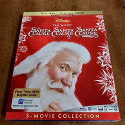 Disney Blu- Ray Tim Allen 3 Movie Collection  The Santa Clause,  Santa Clause 2 Santa Clause 3 The Escape Clause 