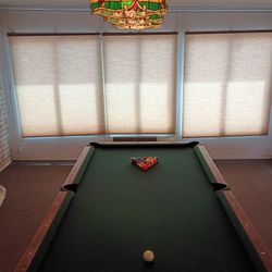 Pool Table & Billiards Stained Glass Light