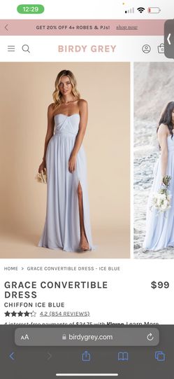 Birdy Grey Bridesmaid Dress for Sale in Rancho Cucamonga, CA - OfferUp