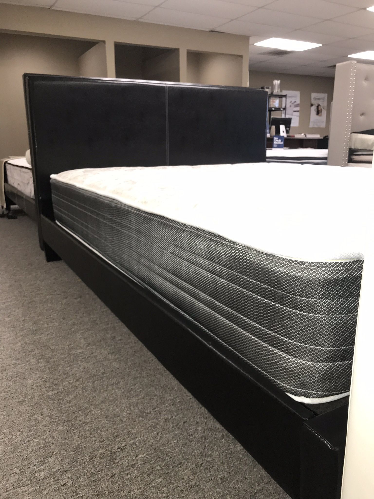 Queen Size Platform Bed With Mattress And Free Delivery