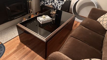solid wood/glass coffee table