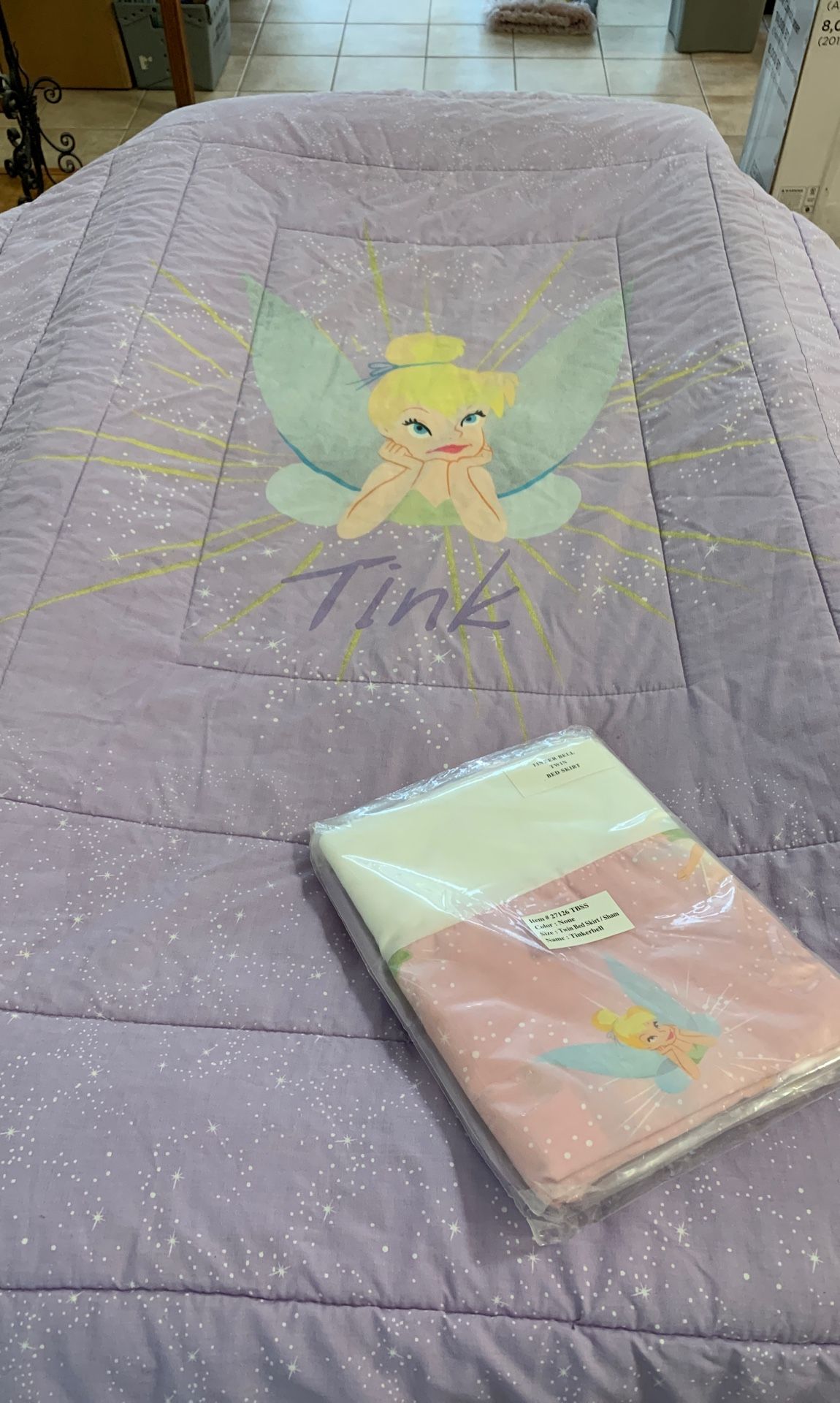 Tinkerbell twin comforter