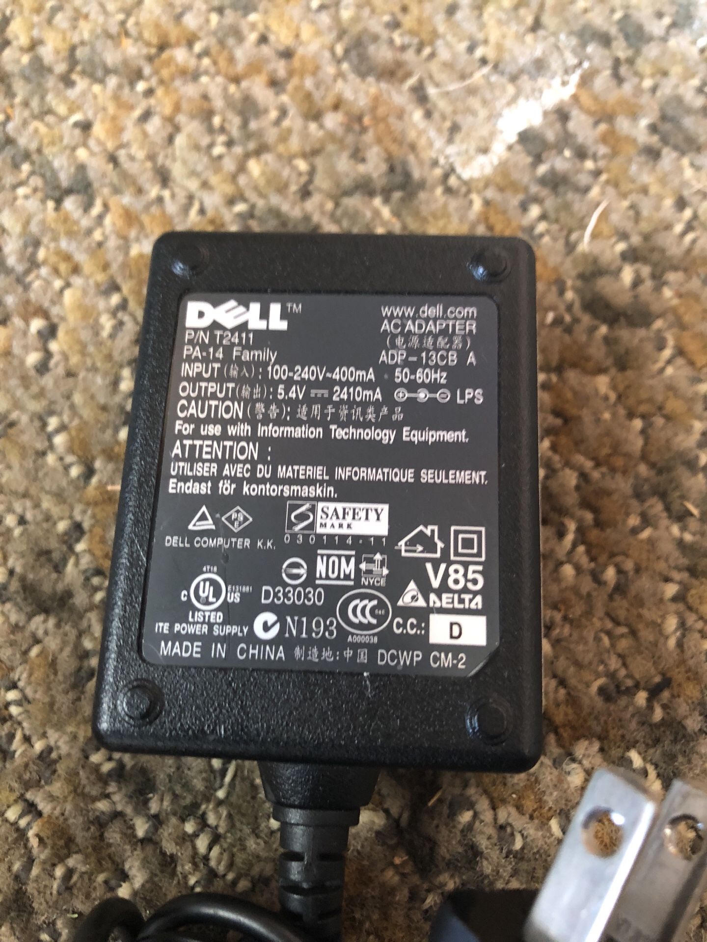 + Dell T2411 PA-14 Family ADP-13CB A AC Power Adapter 5.4V 2410mA.
