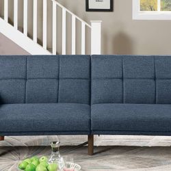 Brand New Futon Sofa (Grey and Navy)
