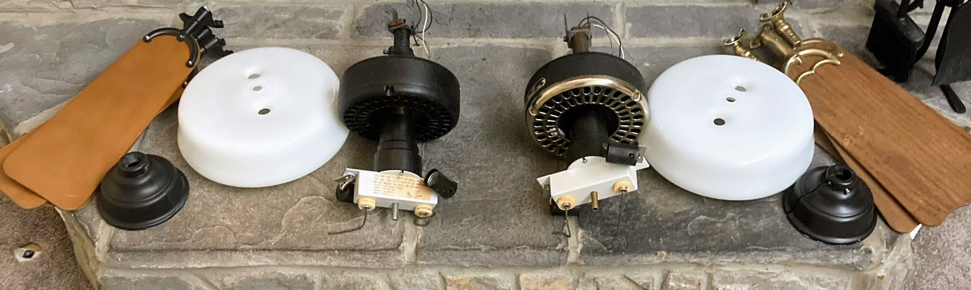 Two Hunter Original 42” Ceiling Fans With Lights