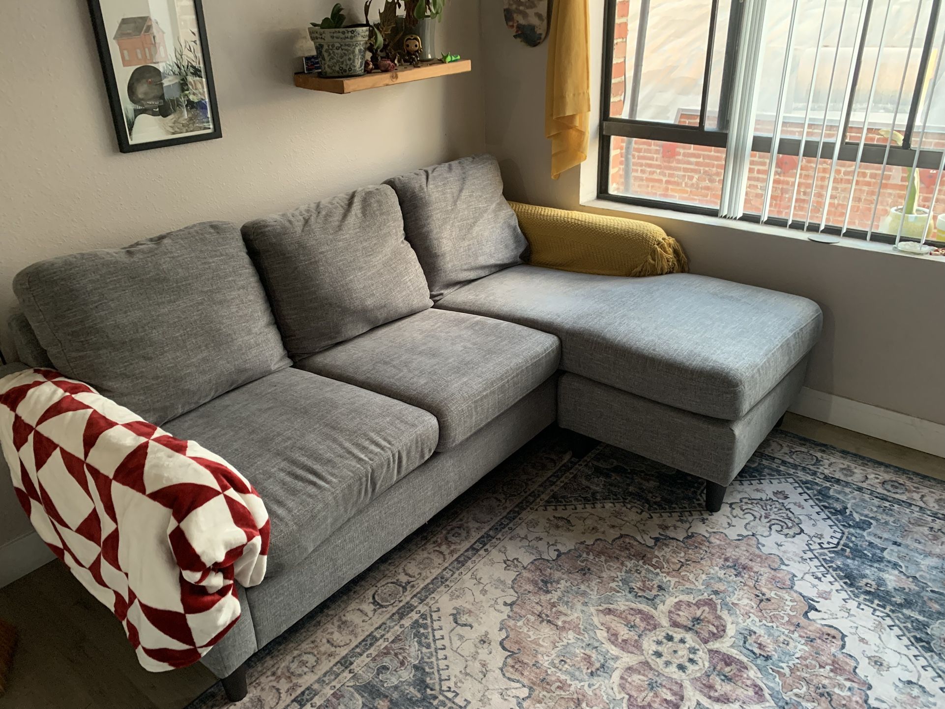 Light Blue Sectional Couch 🛋️ 