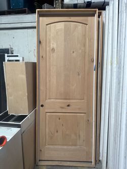 Exterior door solid wood 36in x 96in only one available