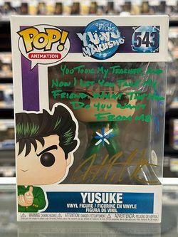 Yusuke #543 Yuyu Hakusho Funko Pop Signed By Justin Cook w/COA