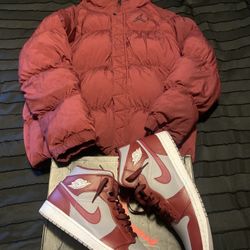 Jordan 1’s Mid W/ Matching Jacket And Pants 