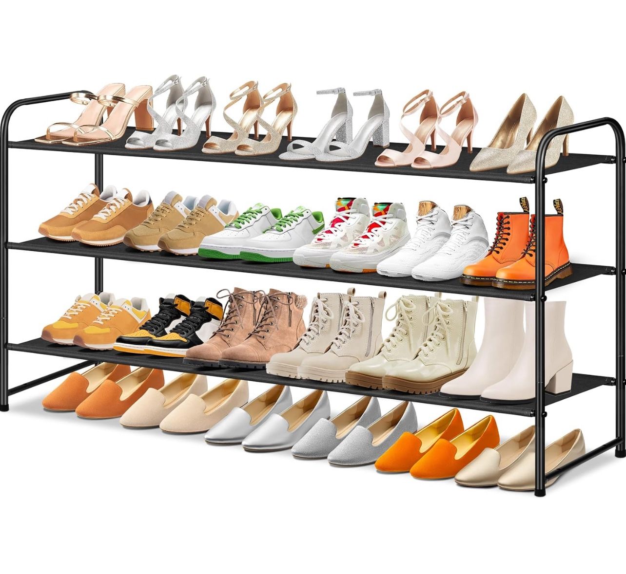 3-Tier Shoe Rack / Organizer - Black