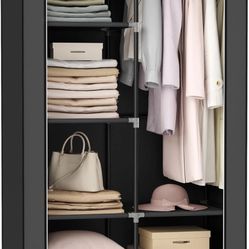 Portable Closet, 6 Shelves For Organization 