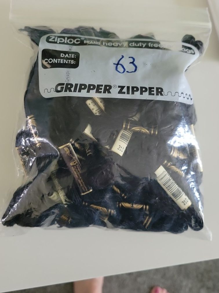 Embroidery Thread Black DMC