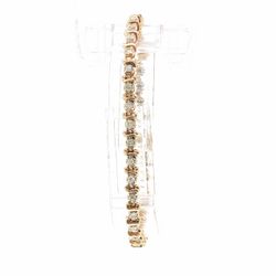 Woman’s Ladies14k Yellow Gold S Link Diamond Tennis .74 CTW Bracelet 7” Inch GP3128525