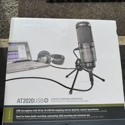 Audio-Technica AT2020USB-X Cardioid Condenser USB Microphone,
