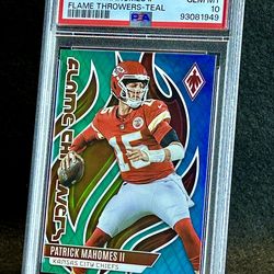 2023 Phoenix 🔥 Patrick Mahomes 🔥 Flame Throwers-Teal /150 PSA 10 💎 Mint - Kansas City Chiefs