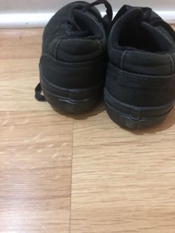 Kids black vans size 1