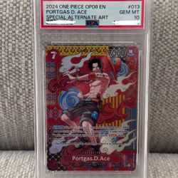 Portgas.D.Ace (SP) OP02-013 PSA 10