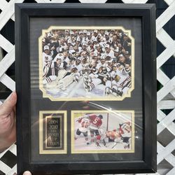 Chicago Blackhawks Stanley cup framed picture.