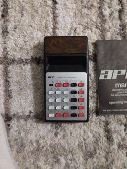 Old Calculator Stills Works In Great Condition With Case And Instructions 