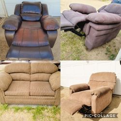 Couches, Recliners and Massager 