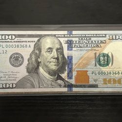LOW SERIAL $100 Bill / Note