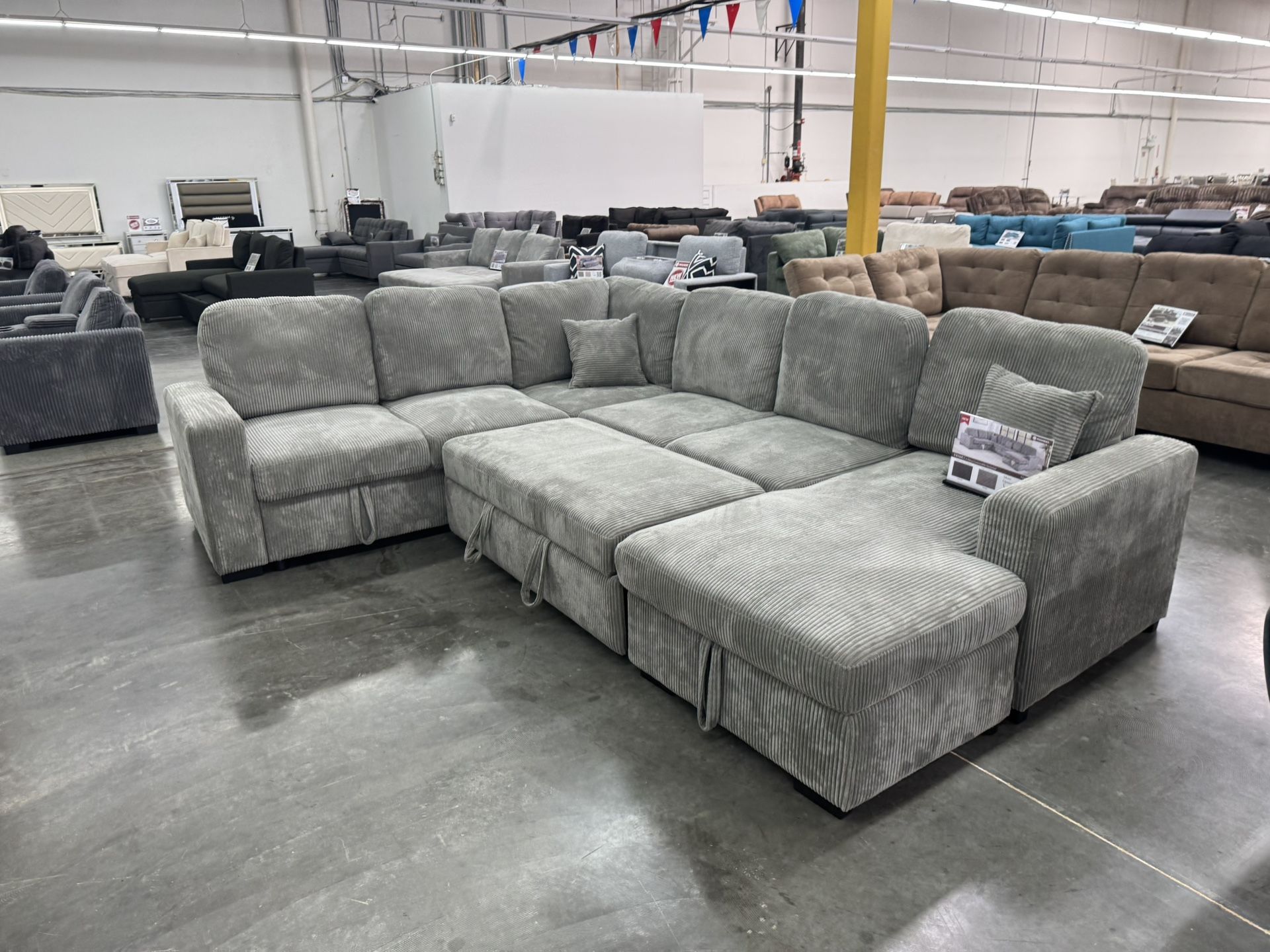 New Sectional Light Gray
