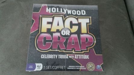 New-- Hollywood fact or crap board game