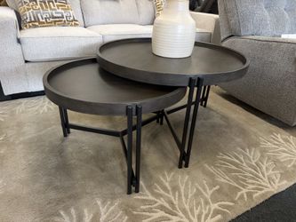 2-Piece Round Nesting Coffee Table Set – $199.99 + tax