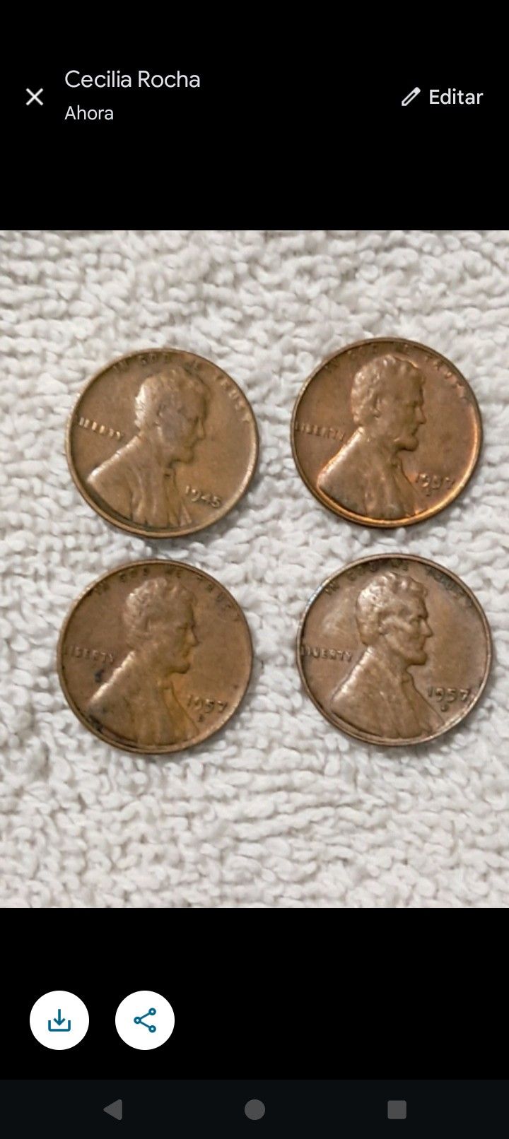 Monedas De 1920 Asta 1958 Las de 1957 Traen Error Enla Letra  B Y Los Billetes De Adolar Con Estrella Son Como 50 Oferta Por Todo