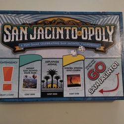 Late for the Sky San Jacinto Opoly Game 