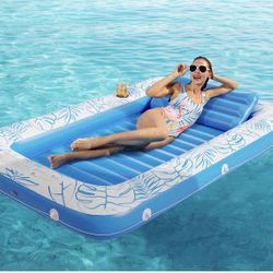 Inflatable Tanning Pool Lounger Float