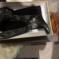 MK Wedge black  boots 