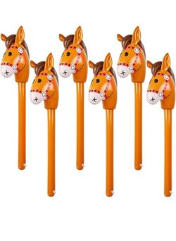 Inflatable horse sticks for western party