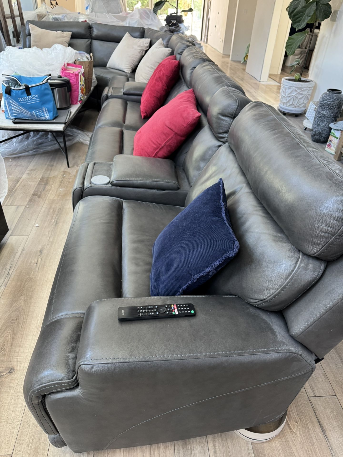 Leather Reclining Couch