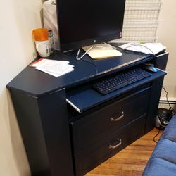 Blue Corner Desk And Seat