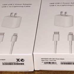 18W USB Apple Charger Adapter & Lighting Cable