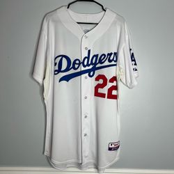 Los Angeles Dodgers Clayton Kershaw Jersey Mens 48 White Majestic Authentic MLB