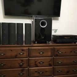 Onkyo  Home Theater Receiver & JBL Sudwoofer   And Speakers .