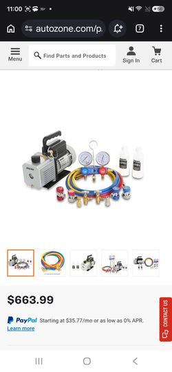 OEM AC Vacuum Pump and Manifold Gauge Set